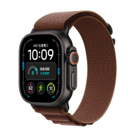 Apple Watch Ultra 4 蜂窝 49 毫米黑色钛金属表壳 勃艮第酒红色野径回环式表带-M/L