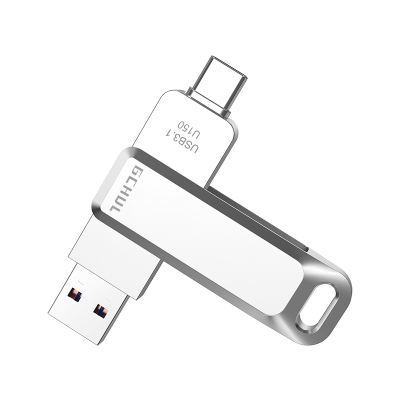 杰储(GCHUL)U150 朝日系列 512G USB3.1 双接口U盘/优盘 (计价单位:个) 银色