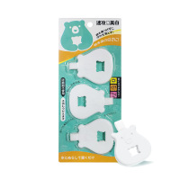 日文洁牙擦儿童洁牙擦 纳米橡皮海绵擦 儿童清洁小熊款3支装