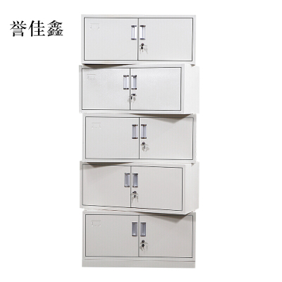 誉佳鑫钢制文件柜档案柜财务凭证柜带锁储物柜铁皮柜书柜分五节文件柜