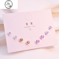 JiMi小耳钉耳环2023新款树脂耳饰女养耳洞塑料感紫色高级过敏针防