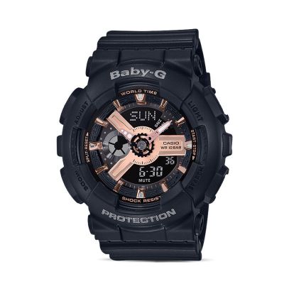 卡西欧CASIO手表BABY-G主题系列防震防水LED照明运动女士手表