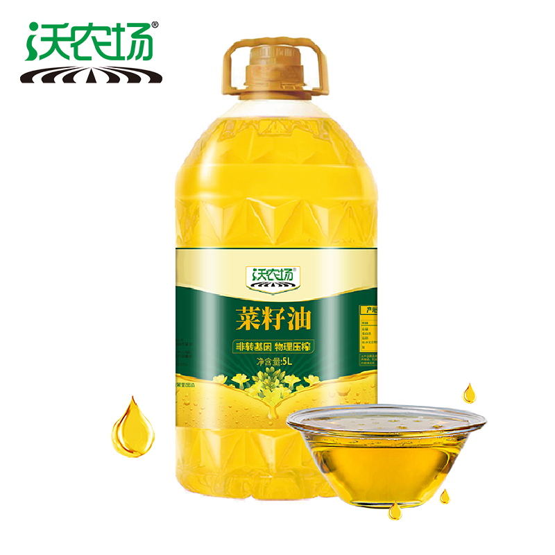 沃农场菜籽油5L/桶