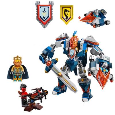 兼容乐高积木未来骑士团拼装6-7男孩子8玩具10岁幻影忍者墨绿色国王机甲