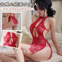 长夜漫漫情趣内衣情趣内衣性感诱惑蕾丝旗袍镂空开叉制服诱惑1810