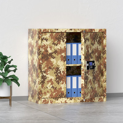 域赢保密柜文件办公柜档案资料柜电子密码锁柜迷彩色单节不带抽