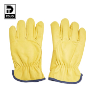 TDUO加绒耐磨羊皮劳保手套CC28 双