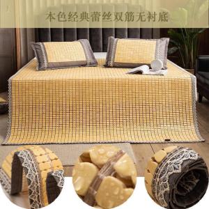 美帮汇麻将席子夏季竹凉席麻将凉席碳化可折叠1.0m1.8米1.2单双人床学生