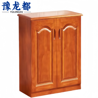 豫龙都实木鞋柜两门个
