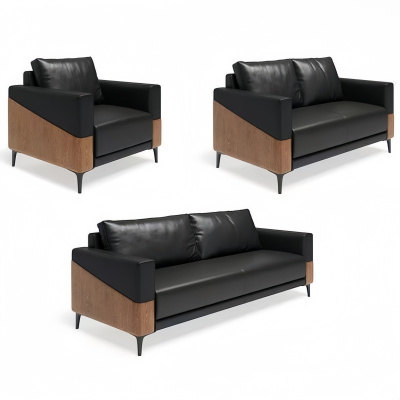 悦兴诚办公沙发1+2+3组合套