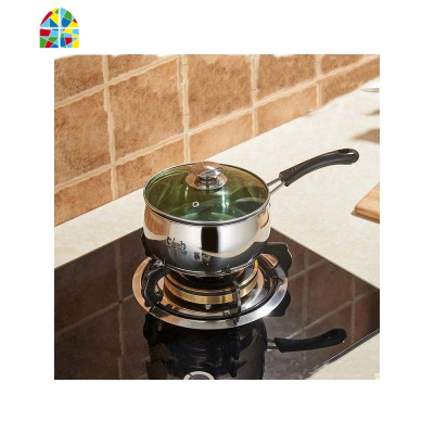 加厚不锈钢奶锅小汤锅煮粥锅婴儿泡面煮汤热奶锅煮鸡蛋的小锅家用 FENGHOU 口径20厘米双炳复合底