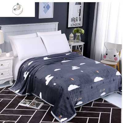 冬季毛毯珊瑚绒法兰绒毯子加厚毛绒床单单件宿舍单人学生双人绒毯舒适主义