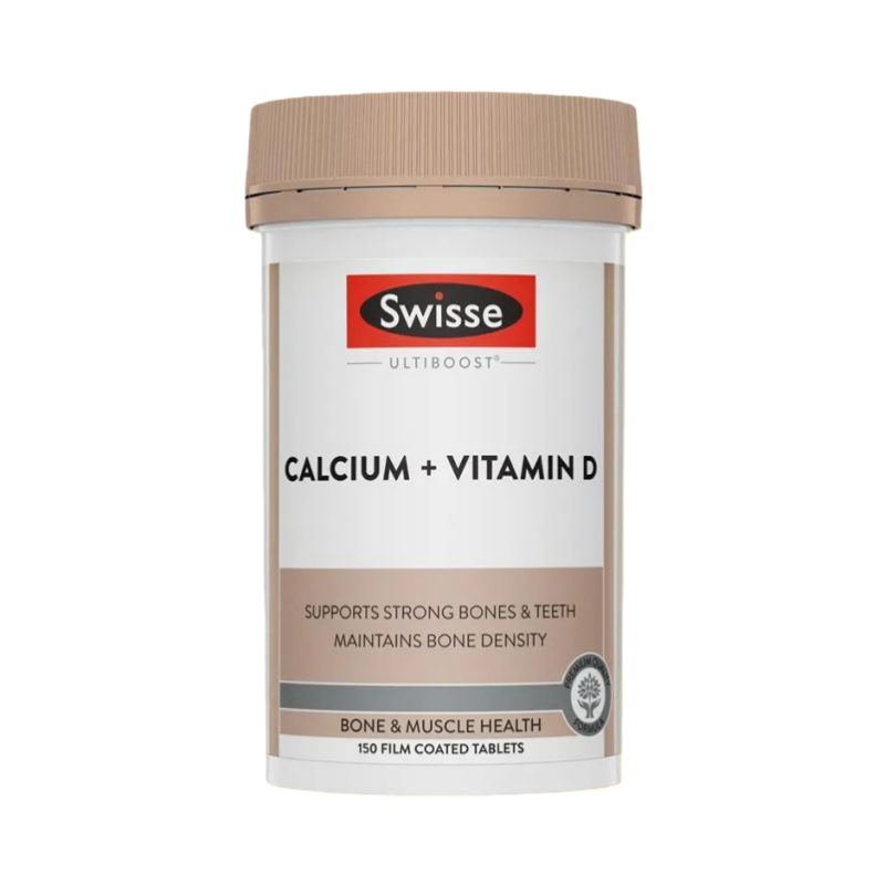 澳洲本土版/非合版Swisse钙片+维生素D片150片/瓶装柠檬酸钙片 儿童成人老人孕妇补钙 澳洲原装港保税随机发