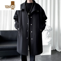 YANXU秋天穿的风衣男士款欧货工装外套中长款学院风秋季登大衣