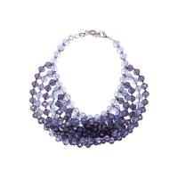 Emporio Armani透明扭颈项链女简约时尚饰品设计感锁骨链