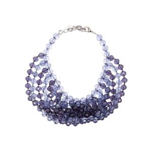 Emporio Armani透明扭颈项链女简约时尚饰品设计感锁骨链