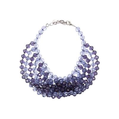 Emporio Armani透明扭颈项链女简约时尚饰品设计感锁骨链