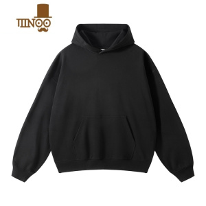 YANXU 400g毛圈宽松廓形落肩袖连帽卫衣男女美式高街潮