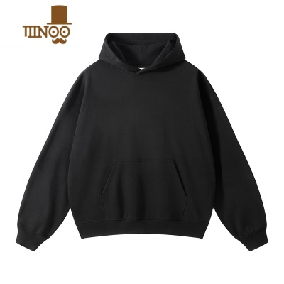 YANXU 400g毛圈宽松廓形落肩袖连帽卫衣男女美式高街潮