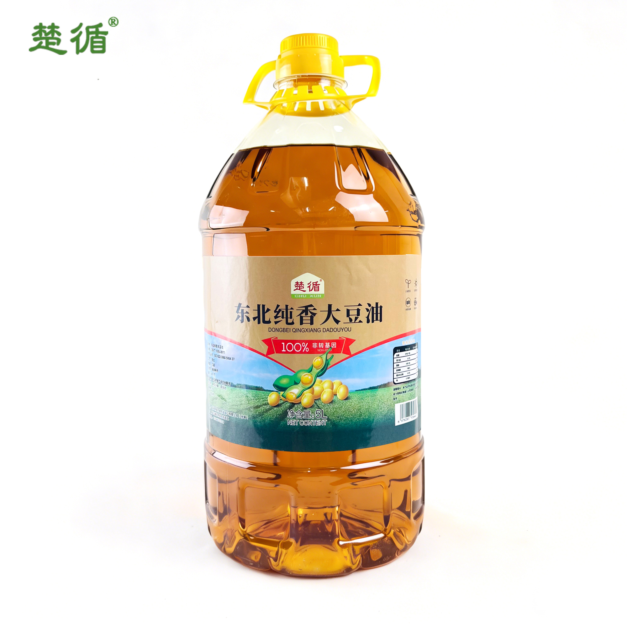 楚循 东北纯香大豆油 5L 桶