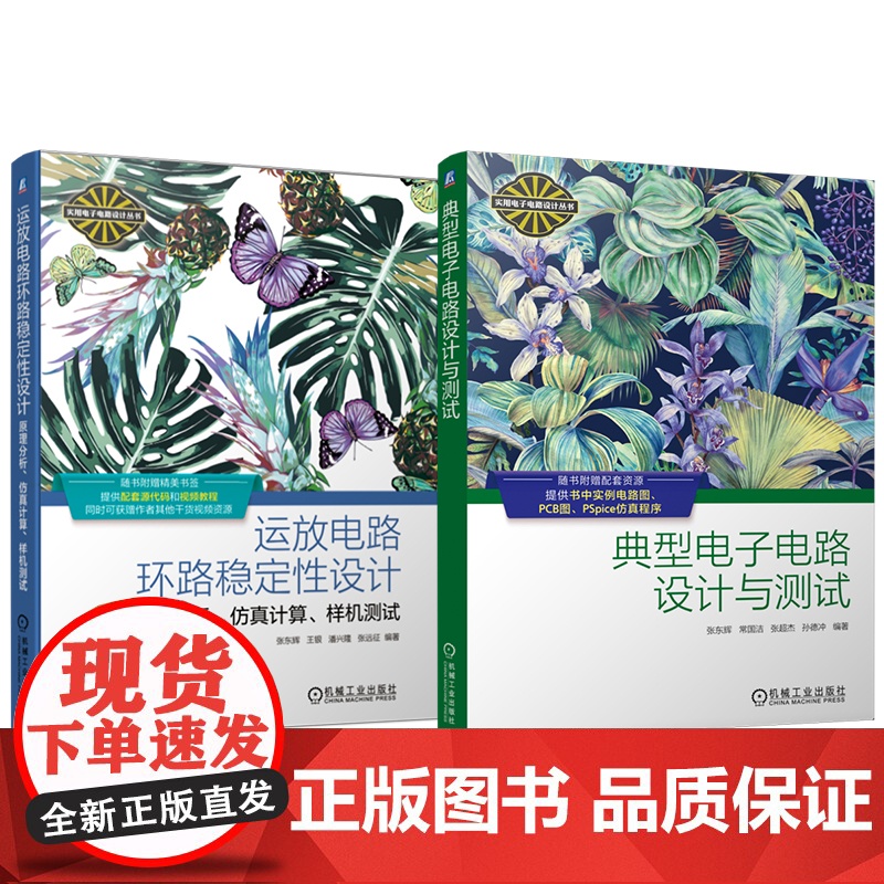 套装 典型电子电路设计与测试+运放电路环路稳定性设计 原理分析仿真计算样机测试 模拟电路数字电路电源电路设计(全2册