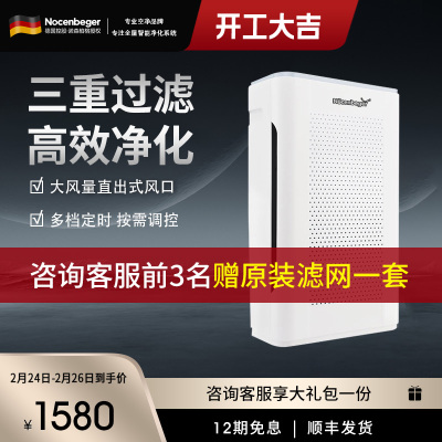 诺森柏格(Nocenbeger)智能空气净化机器NCBG-G9 家用空气净化器 触控 大风量 客厅卧室两用型空气净化机