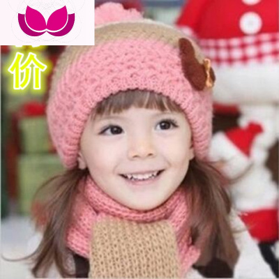 韩国冬天儿童帽子2男童6小孩护耳4大童9保暖加绒线8岁10女童