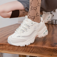 Skechers斯凯奇女鞋新款厚底舒适熊猫鞋网面休闲运动鞋896204-OFWT ZP