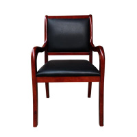 阿拉贡简约现代椅子办公椅会议椅橡木将椅