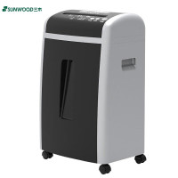 三木HM855碎纸机 德国5级高保密双入口文件粉碎机2*8mm 单次碎9张30分钟连碎 20L 可碎卡碎光盘