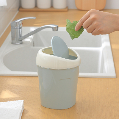 家柏饰(CORATED)创意懒人迷你桌面垃圾桶家用卧室办公室桌上床上塑料小垃圾筒
