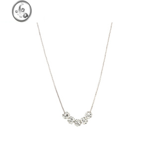 JiMiSHINE水钻冷淡风925银饰项链锁骨链轻奢设计感小众配饰 银色