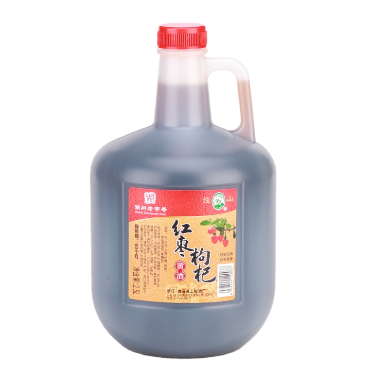 径山湖州老字号特型干型红枣枸杞黄酒2.5L/桶