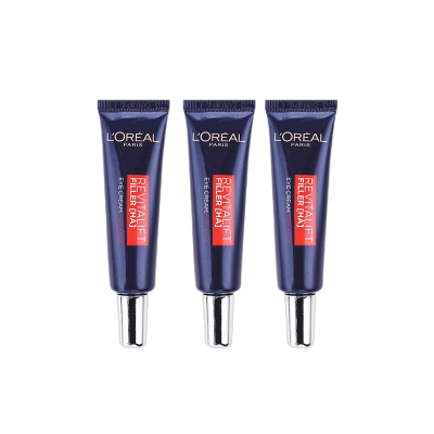 2支-欧莱雅紫熨斗眼霜中样7.5g/支淡化细纹淡化黑眼圈补水滋润肌肤保湿