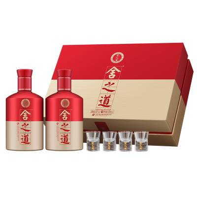 沱牌舍得 舍得 舍之道50度500ml*2瓶礼盒装浓香型白酒