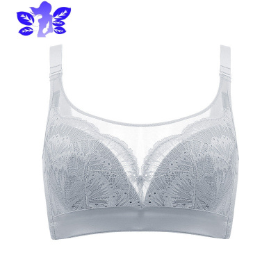 Ideamini超薄内衣女无钢圈薄款大胸显小文胸大码聚拢调整型上托全罩杯胖mm文胸套装