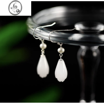 JiMi小众耳环设计感高级网红款旗袍耳坠女复古风汉服配饰耳饰耳环耳钉