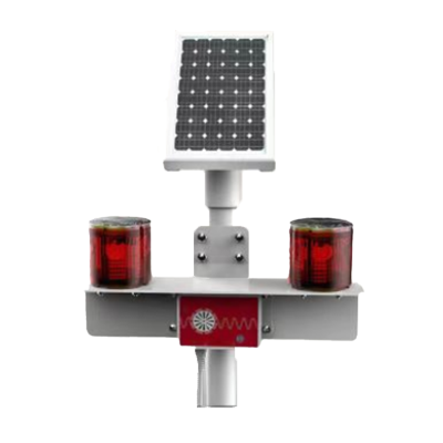 鸿灵睿芯 JSD01G 多晶硅太阳能板 5.5V 15W IP67 10Hz LED 户外语音播报灯 盏 银色