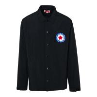 高田贤三(Kenzo)男款长袖衬衫领尼龙运动卫衣胸前背后印花休闲套