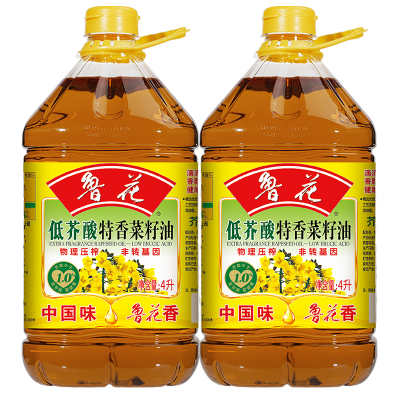 鲁花低芥酸特香菜籽油4L食用油 菜油 非转基因 粮油 礼品 家用炒菜 植物油 营养健康轻食 送礼佳品 物理压榨 香浓味美