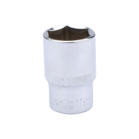 长鹿 1/2”碳钢镜面六角套筒 13mm