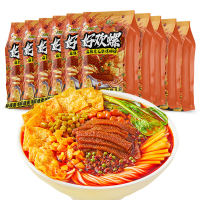 好欢螺螺蛳粉麻辣素毛肚375g*10袋柳州螺狮粉方便米线酸辣粉