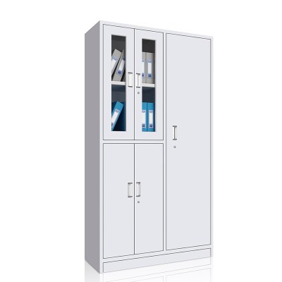 慧采云 办公家具优质钢制常规5门办公柜铁皮柜更衣文件柜柜子档案资料柜970*420*1800mm
