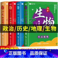 [4册]初中小四门考点速记 [正版]2024版初中小四门必背知识点人教版学生物地理政治历史初中知识速记知识点11册考点大