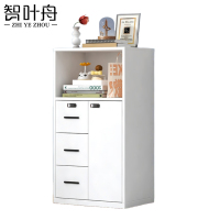 智叶舟铁皮柜左三斗上空60*40*109cm台