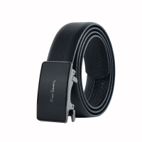 皮尔卡丹 男式牛头层皮革自动扣皮带J2N826Z-1081102A3(125cm)