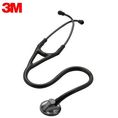 3M听诊器Littmann大师级心脏专科单面成人儿童听诊器医生专用2176烟熏黑色