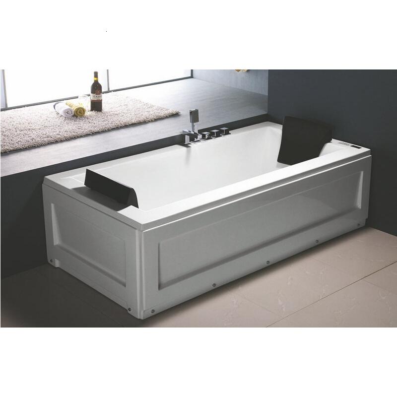 浴缸经济型 小型耐用 裙边五件套冲浪厂家 普通裙边浴缸 &asymp1.7M波迷娜BOMINA