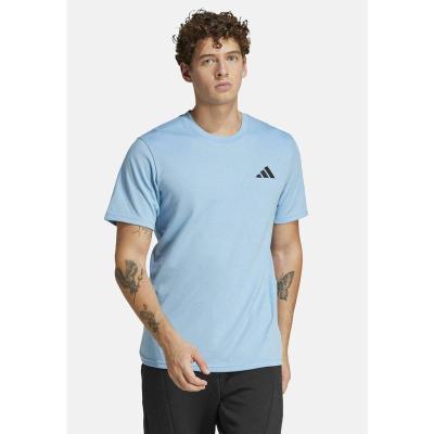 Adidas/阿迪达斯阿迪达斯男士训练纯色圆领吸湿速干运动T恤