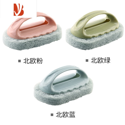 三维工匠去污浴缸刷清洁刷瓷砖刷子厨房洗锅洗碗刷清洁海绵擦百洁布海绵块